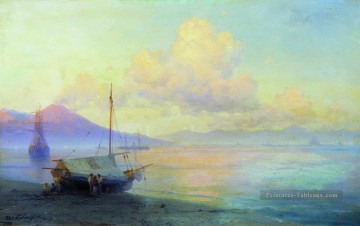 la baie de naples au matin 1893 Romantique Ivan Aivazovsky russe Peinture à l'huile